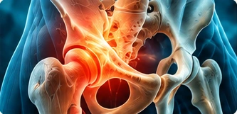 Lower Limb (Hip, Knee & Foot) anatomical illustration