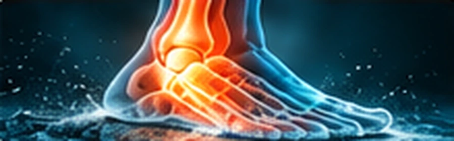 Ankle Injuries anatomical illustration