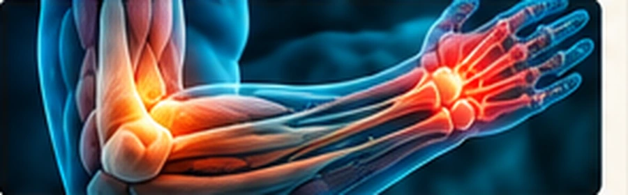 Golfer's Elbow anatomical illustration